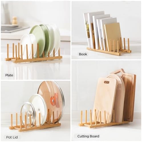 Bamboo Dish Drying Rack for Kitchen Counter & Cabinet - Image 4