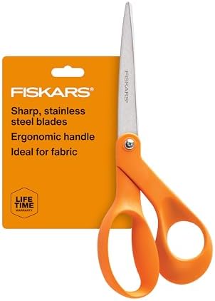 Fiskars 8" Original Orange-Handled Craft & Fabric Scissors, All Purpose by Unknown