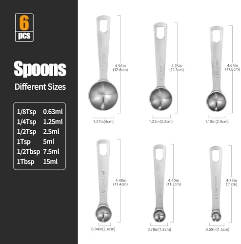 Doosu 18/8 Stainless Steel Measuring Spoons - Image 2