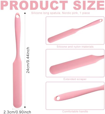 Silicone Jar Spatula, Non-Stick Heat Resistant Kitchen Thin Spatula, Sourdough - Image 2