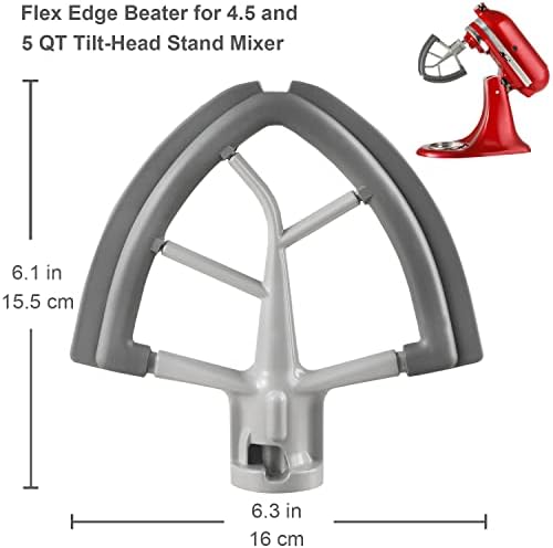 Flex Edge Beater for KitchenAid Tilt-Head Stand Mixer 4.5-5 Quart - Image 2