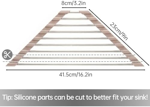 Tomorotec Triangle Roll Up Dish Drying Rack 304 Stainless Steel Beige - Image 4