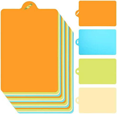 20 Pcs Flexible Cutting Board Mats Plastic Cutting Mats Non Slip Chopping Board by Meanplan