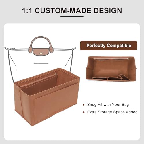 Tote Bag Organizer Insert for Longchamp LePliage L Travel Bag - Image 6
