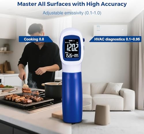 Ring Laser DS20:1 Infrared Thermometer Temperature Gun - Image 4