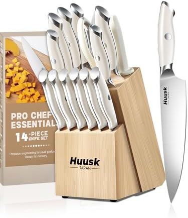 Huusk Knife Set with Block by HuuskKnife