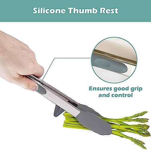 12" Kitchen Tongs for cooking - Image 3