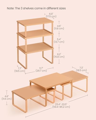 SONGMICS Cabinet Organizer Shelf, Kitchen Storage - Image 5