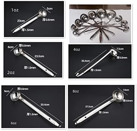 Stainless Steel Soup Ladle Set Long Handled Spoons - Image 3