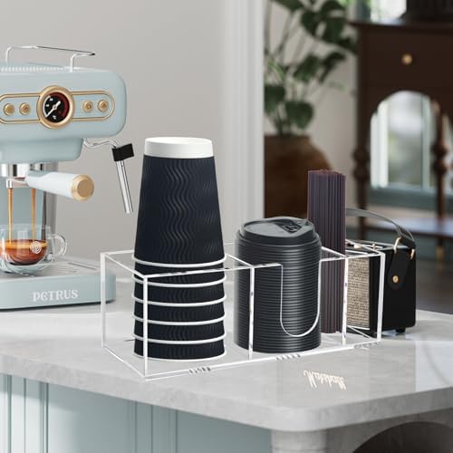 Coffee Bar Accessories and Organizer, Coffee Cup Holder Storage Box - Image 2