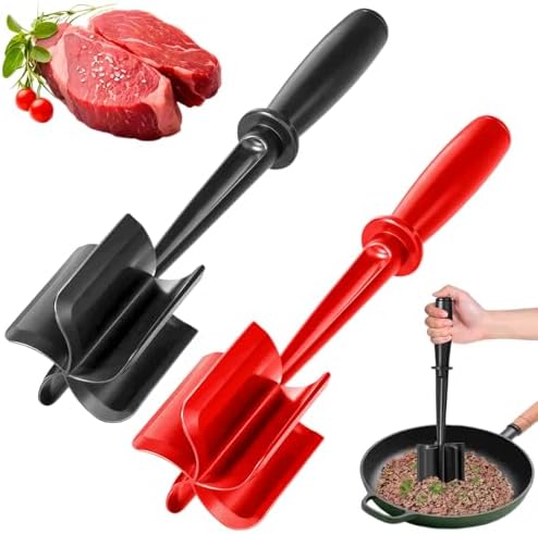 2Pcs Ground Beef Chopper Tool, Meat Masher Ground Beef Heat Resistant Meat by AooKoNiGamingMousetobeNo1