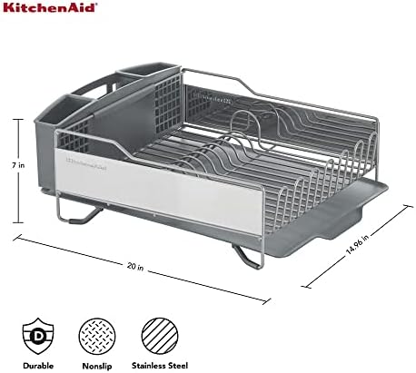KitchenAid Large Capacity Full Size Rust Resistant Dish Rack - Image 3