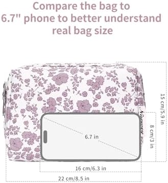 Narwey Makeup Bag Travel Toiletry Bag, Cosmetic Bag - Image 5