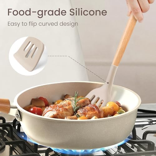 NCUE 26-Piece Food Grade Silicone Kitchen Utensils Set - Image 5