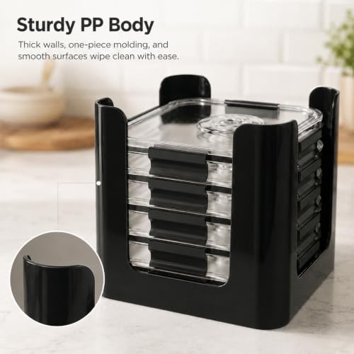 Lid Organizer for Brilliance Nap-on Lid, Fits 4.7 & 3.2 Cup, 1.3 Cup, 0.5 Cup - Image 3