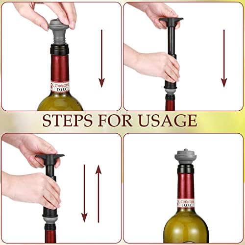 Honoson 24 Pieces Silicone Wine Stoppers Vacuum Seal Reusable - Image 3