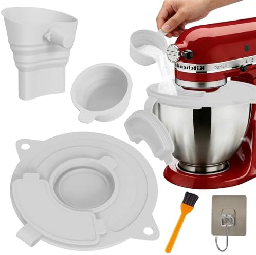 Flour Funnel for KitchenAid Stand Mixers, Fits 4.5-5 Qt Mixers by Unknown