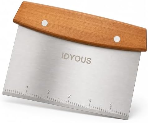 Bench Scraper and Dough Cutter, Stainless Steel Bread Cutter by Unknown