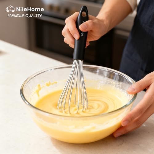 NileHome Whisk Set 8" 10" 12" Kitchen Whisk - Image 4