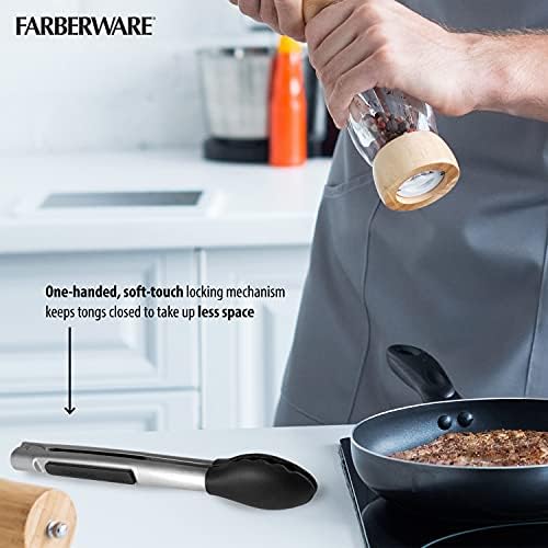 Farberware Pro 12-Inch Stainless Steel Kitchen Tongs - Image 7