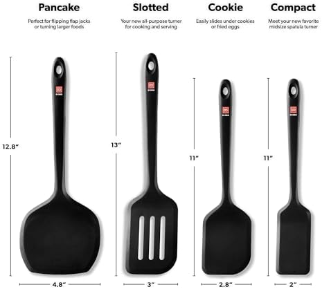 DI ORO Silicone Turner Spatula Set - Image 6