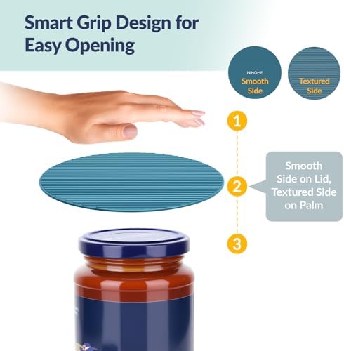 NiHome Silicone Jar Opener Gripper Pads, 6 in - Image 5