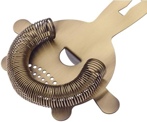 Barfly 4 Prong Heavy Duty Bar Strainer, Antique Gold - Image 5