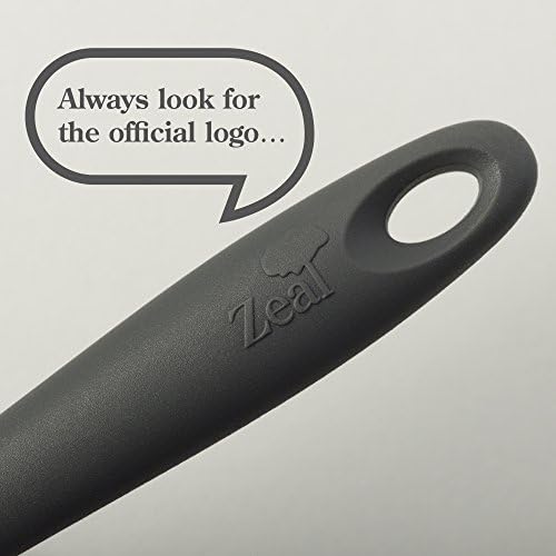 Zeal Silicone Non Scratch Slotted Spoon, Dark Grey, 28 cm - Image 6