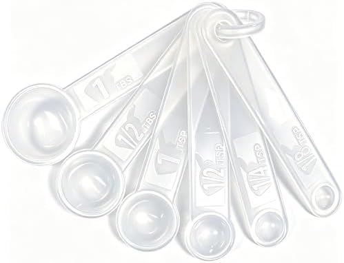 6 PCS Measuring Spoons Set, Translucent by DOTINGHUX