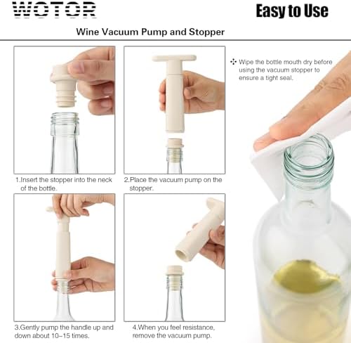 WOTOR Wine Saver Vacuum Pump - Image 5