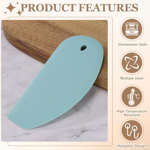 uxcell 2pcs Food Silicone Scraper, 2 in 1 - Image 3