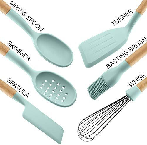 Country Kitchen Non Stick Silicone Utensil Set - Image 2