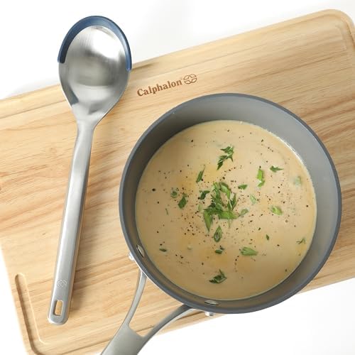 Calphalon Prime Kitchen Spoon, Stainless Steel & Silicone Cooking Spoon - Image 3