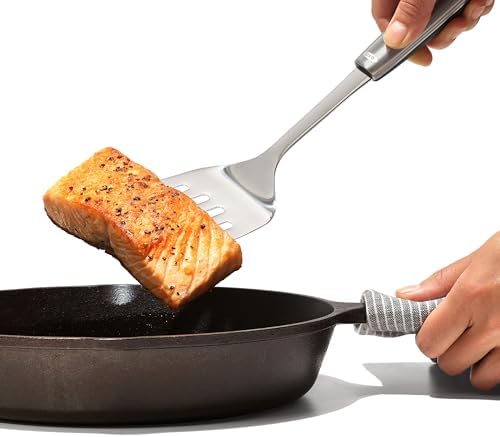 OXO Steel Cooking Turner, Stainless Steel Head - Image 5