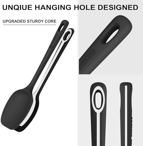 ChefAide 5 Pieces Silicone Spatulas Set, Heat Resistant Rubber Spatula - Image 3