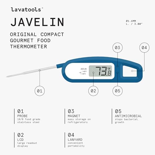 Lavatools Javelin® Ultra-Fast 3-Second Digital Instant Read Meat Thermometer - Image 2