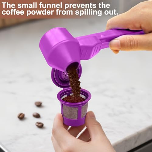 Palksky Coffee Scoop & Funnel for Reusable K Cup Refillable Coffee Pods - Image 2