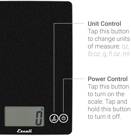 Escali Arti Glass Food Scale Digital Countertop Kitchen, Baking and Cooking - Image 4