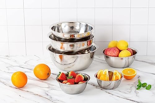 COOK WITH COLOR Stainless Steel Mixing Bowls Set - Image 6