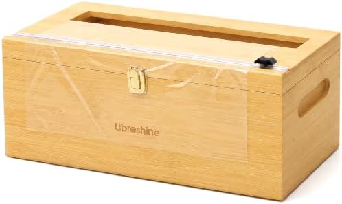 Libreshine 12-Inch Bamboo Plastic Wrap Dispenser by Libreshine