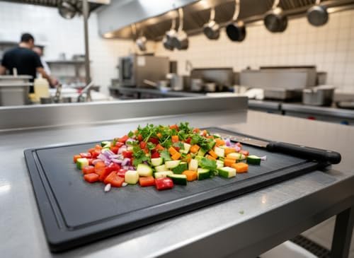 Thirteen Chefs 18x12 Black Cutting Board - Image 6