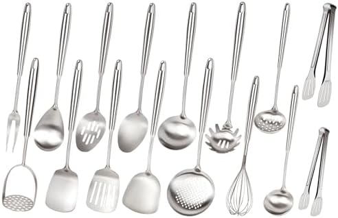 304 Stainless Steel Cooking Utensils Set, Metal Kitchen Utensils Set Include by Unknown