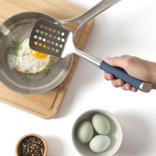 Calphalon Slotted Turner, Kitchen Flipping Spatula, Stainless Steel - Image 7