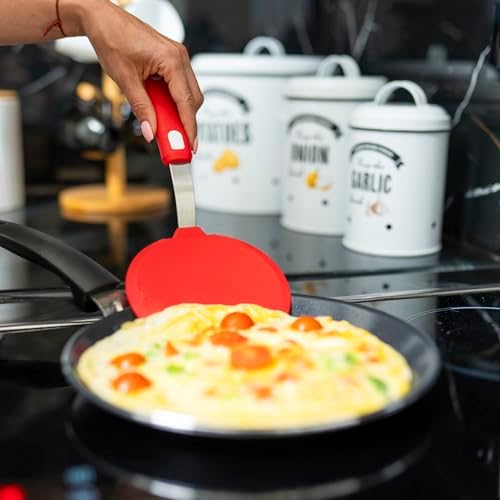 Wide Silicone Pancake Spatula – Large Heat-Resistant Turner - Image 5