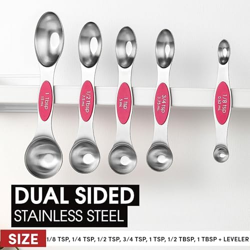 Spring Chef Dual Sided Magnetic Measuring Spoons Set of 8 - Image 3