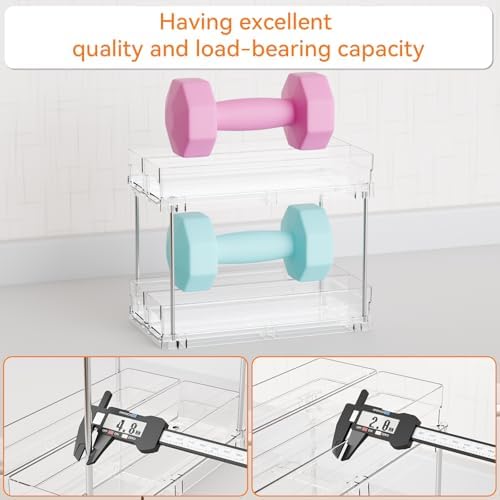 Yieach 2 Tier Sliding Spice Racks - Image 6