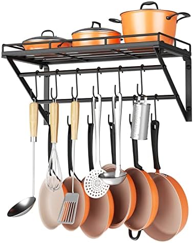 OROPY 23" Pot Rack Wall Mounted, Pot Organizer by OROPY