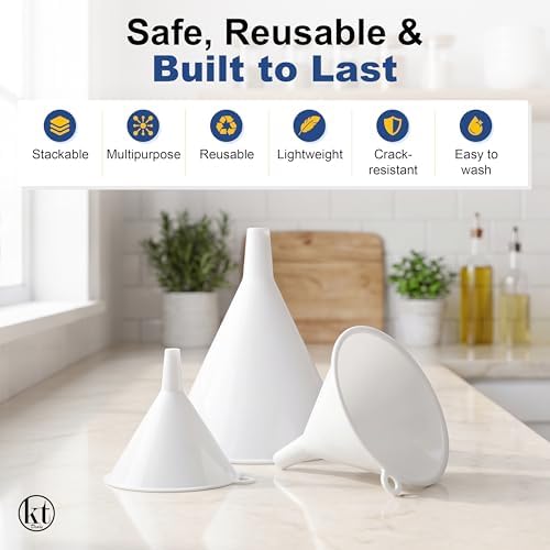 Plastic Funnels for Automotive Use/Funnels for Kitchen Use Filling Bottles and - Image 2