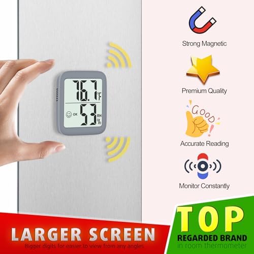 Antonki 2 Pack Room Thermometer Indoor Hygrometer - Image 3