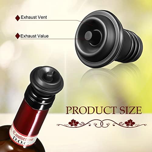 Honoson 48 Pieces Silicone Wine Stoppers Vacuum Seal Reusable - Image 3